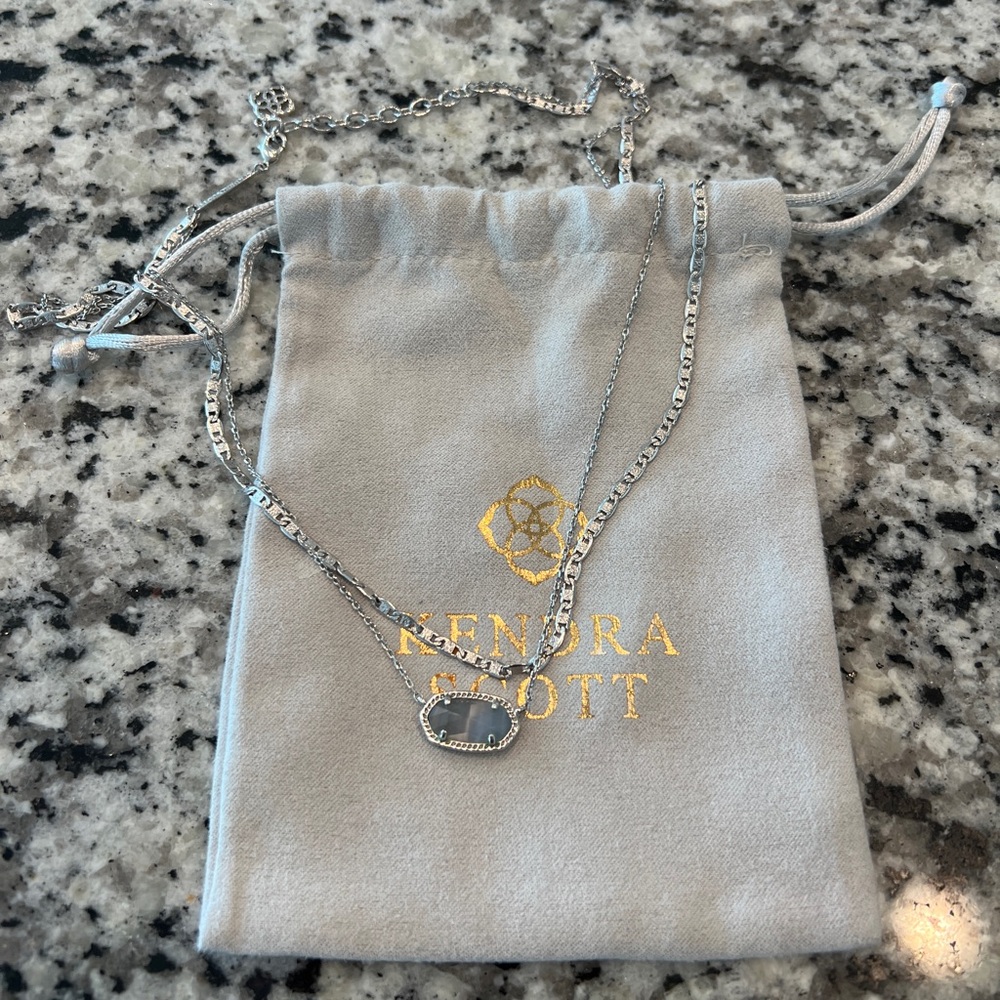 Kendra Scott Elisa double strand necklace